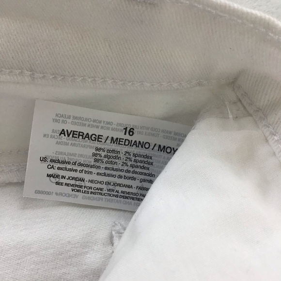 NWT Gloria Vanderbilt Amanda High Rise Tapered Jeans White Size 16 - Picture 6 of 11